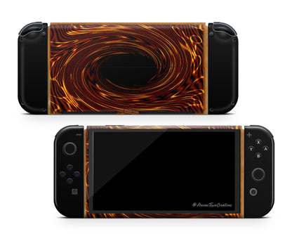 Anime Town Creations Nintendo Switch OLED Yugioh Card Vinyl +Tempered Glass Skins - Anime Yu-Gi-Oh Switch OLED Skin