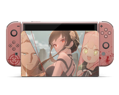 Anime Town Creations Nintendo Switch OLED Spy x Family Yor, Loid & Anya Vinyl only Skins - Anime Spy x Family Switch OLED Skin