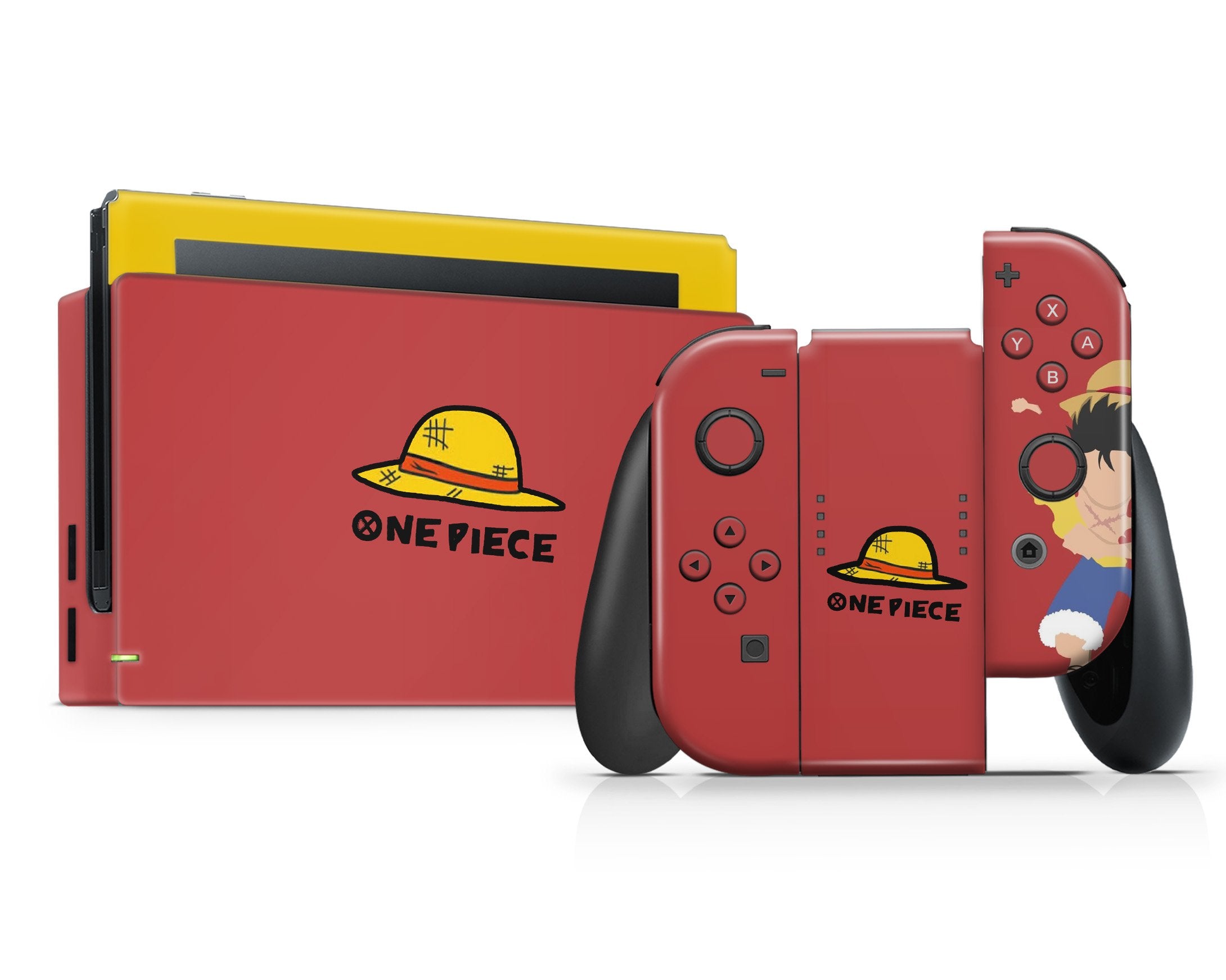 Luffy One Piece Nintendo Switch Skin Sticker Vinyl Bundle – Anime