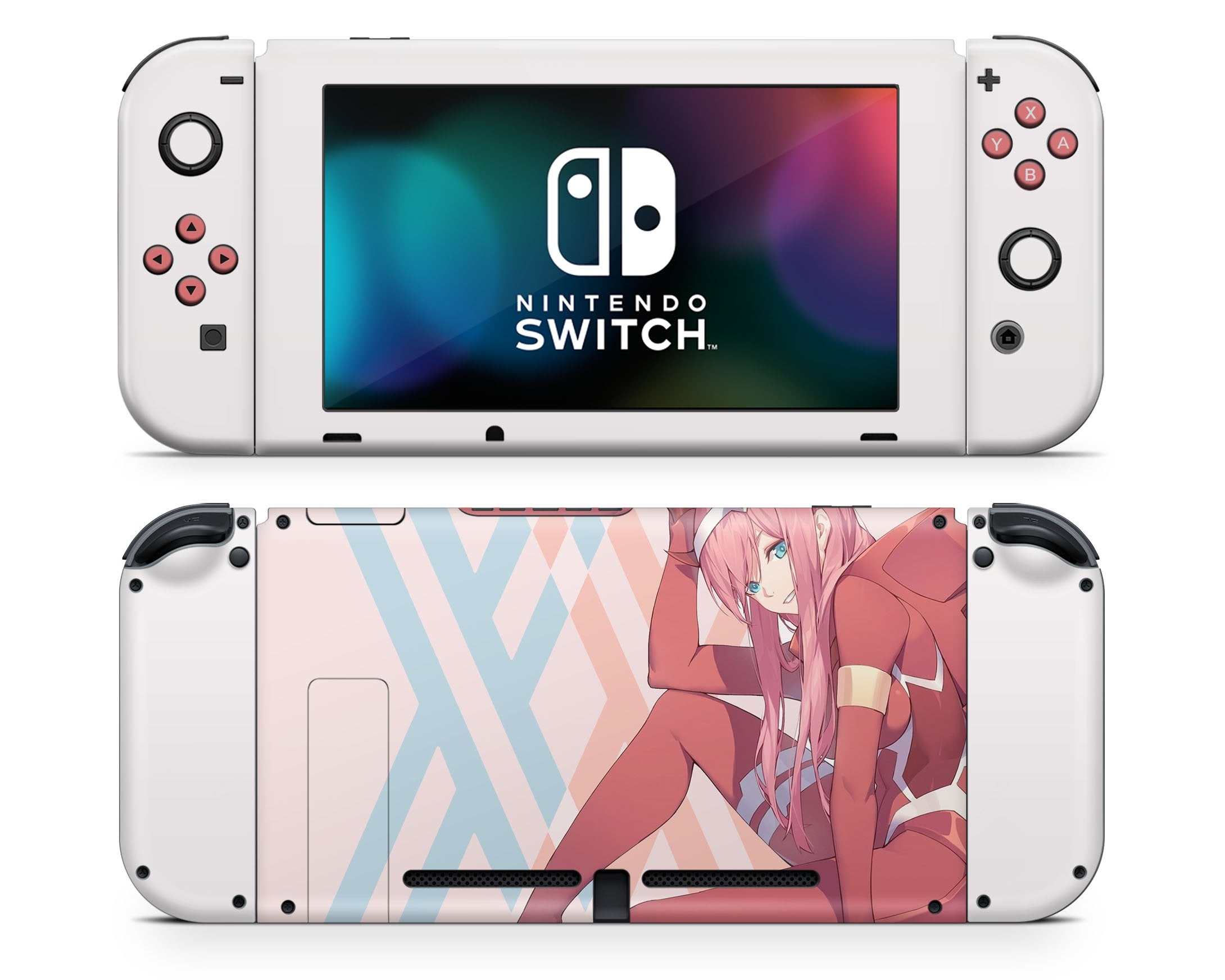 Darling in the Franxx Zero Two Kawaii Nintendo Switch Skin