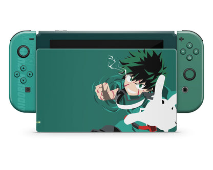 Anime Town Creations Nintendo Switch My Hero Academia Deku Minimalist Vinyl only Skins - Anime My Hero Academia Switch Skin