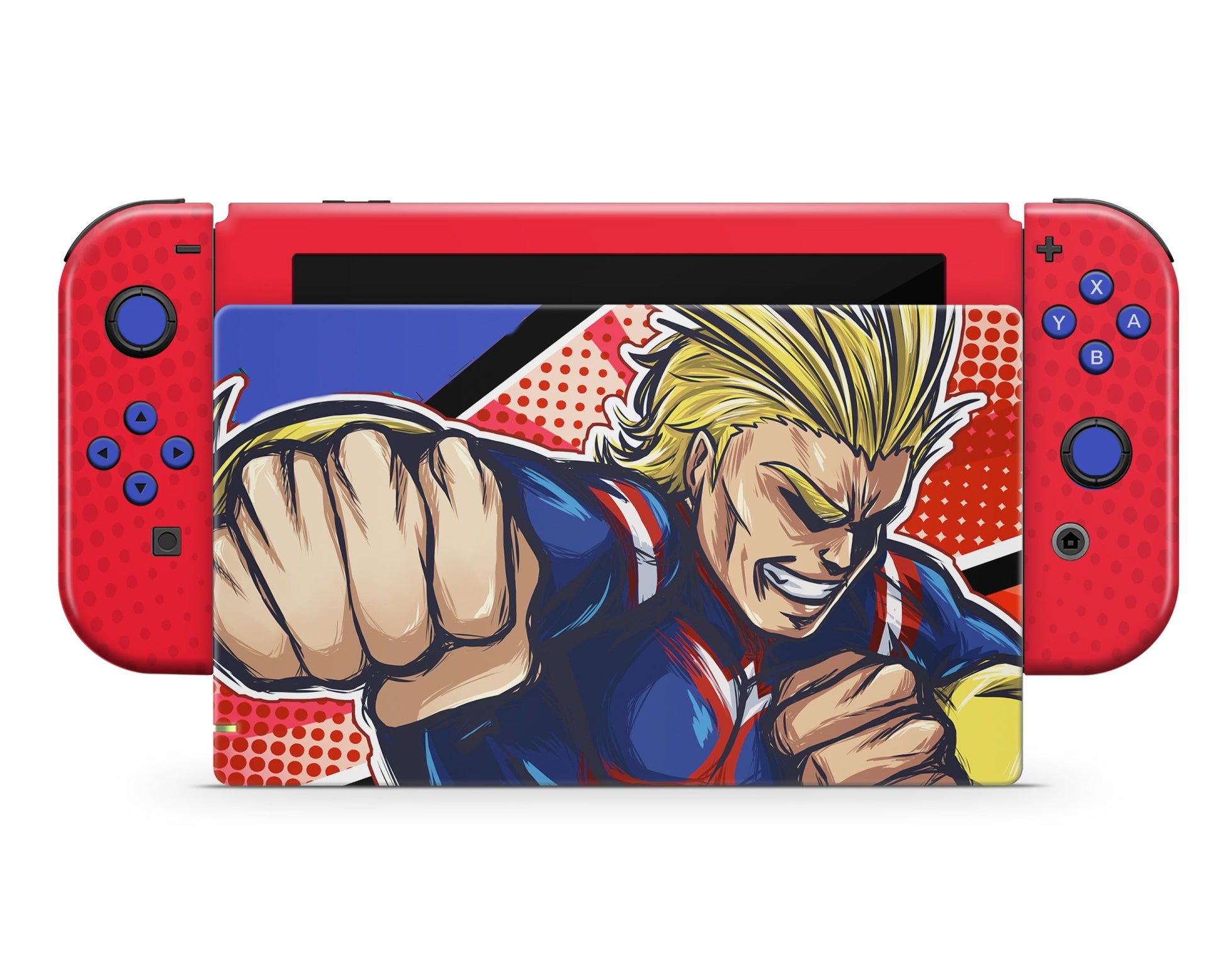 Anime Town Creations Nintendo Switch My Hero Academia All Might Vinyl only Skins - Anime My Hero Academia Switch Skin