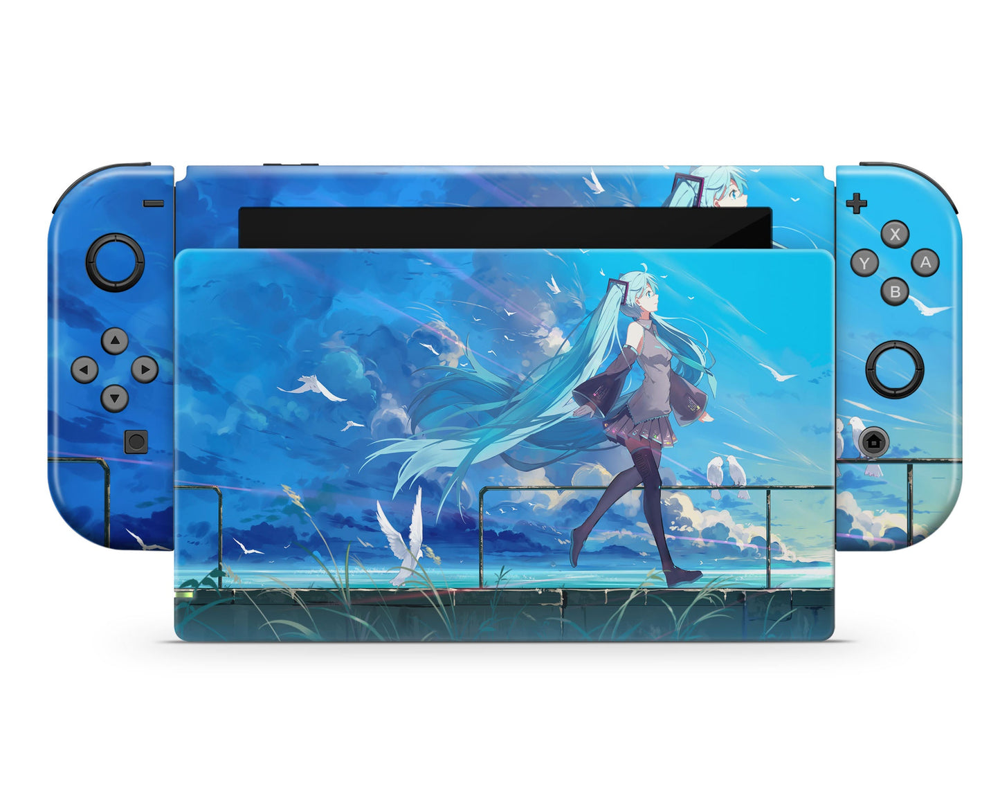 Anime Town Creations Nintendo Switch Hatsune Miku Vinyl only Skins - Anime Hatsune Miku Switch Skin