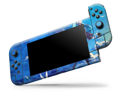 Anime Town Creations Nintendo Switch Hatsune Miku Vinyl +Tempered Glass Skins - Anime Hatsune Miku Switch Skin