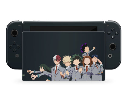 Anime Town Creations Nintendo Switch My Hero Academia Navy Minimalist Vinyl only Skins - Anime My Hero Academia Switch Skin