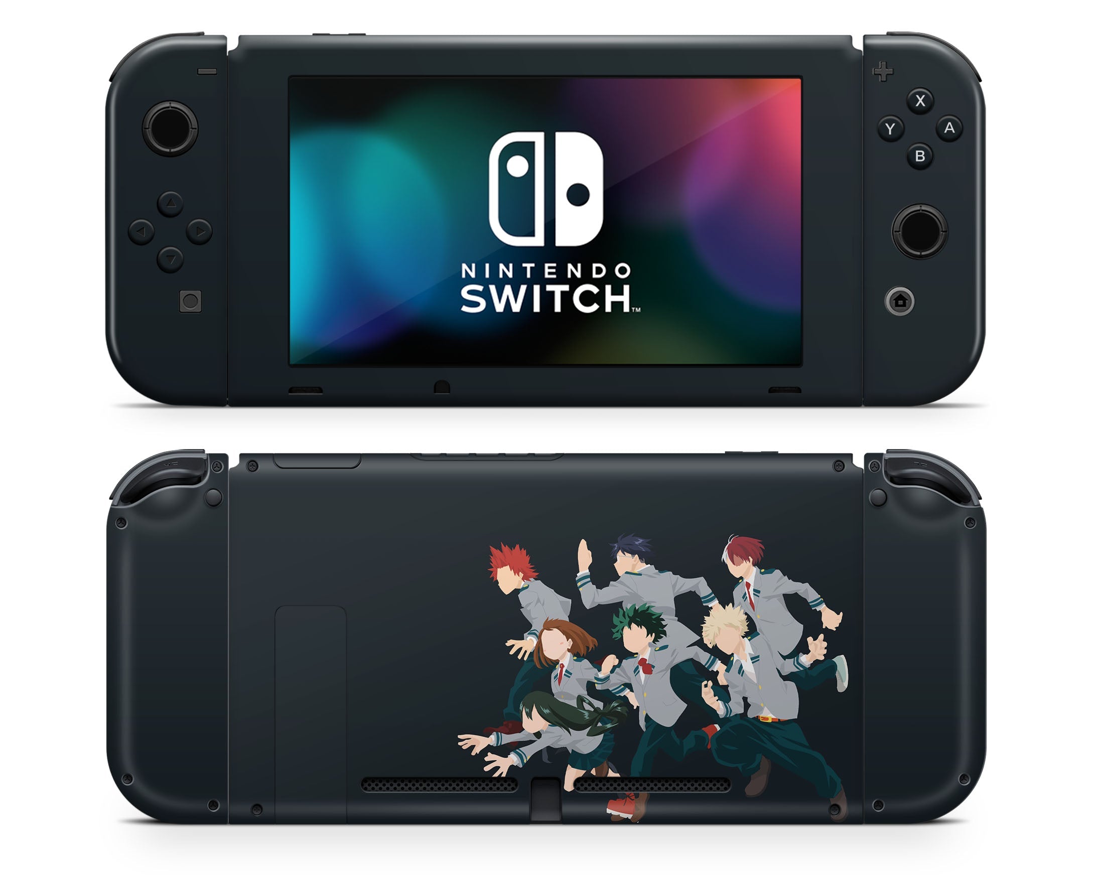 My Hero Academia Navy Minimalist Nintendo Switch Switch Skin