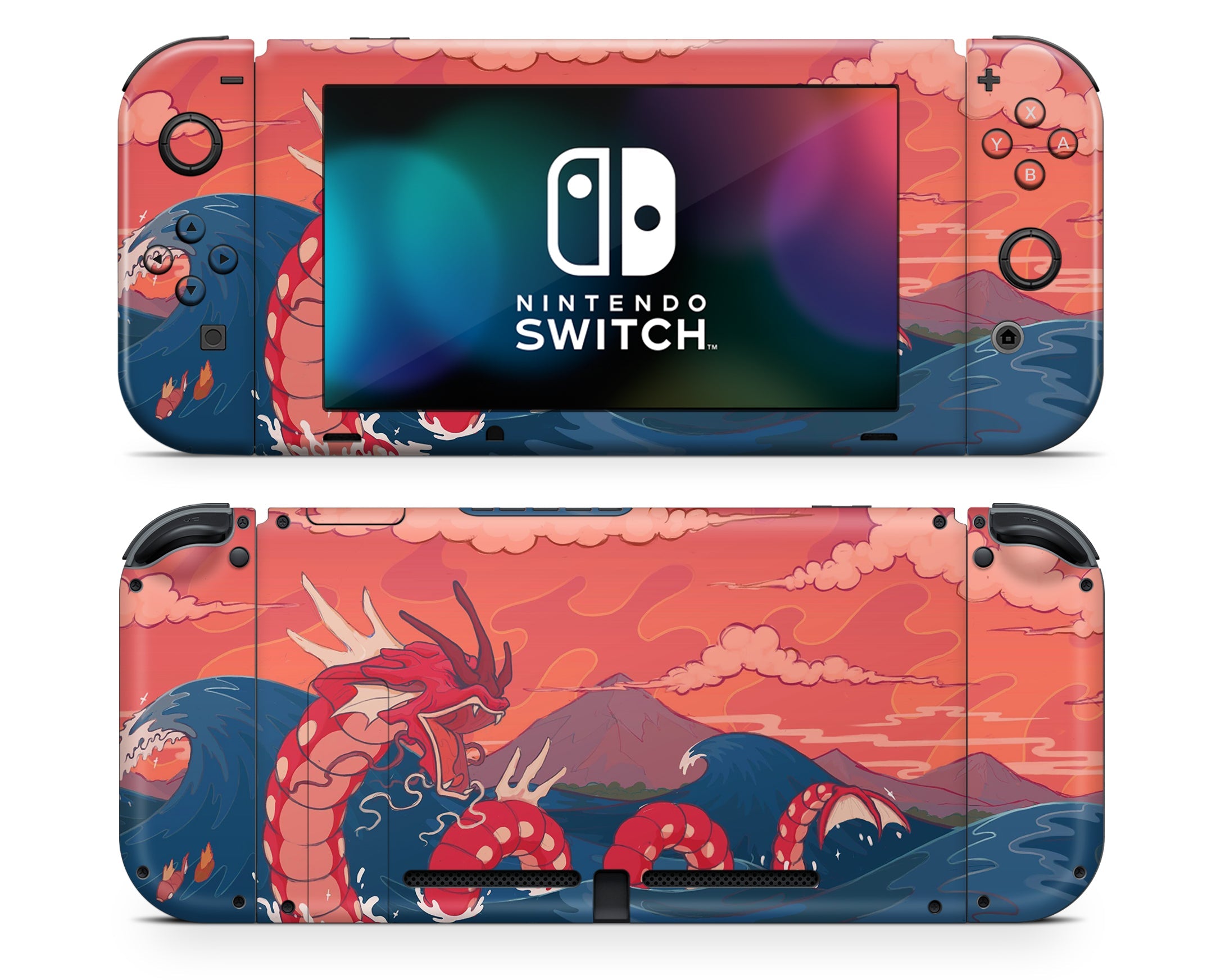 Gyarados Dragon Rage Waves Nintendo Switch Switch Skin – Anime 