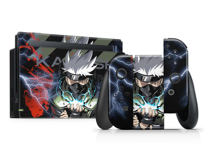 Anime Town Creations Nintendo Switch Kakashi Hatake Vinyl only Skins - Anime Naruto Switch Skin