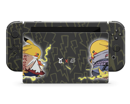 Anime Town Creations Nintendo Switch Pokemon Pikachu x Naruto Vinyl only Skins - Anime Pokemon Switch Skin