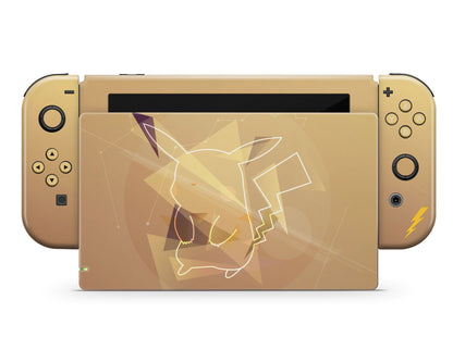 Anime Town Creations Nintendo Switch Pokemon Pikachu Lightning Vinyl only Skins - Anime Pokemon Switch Skin