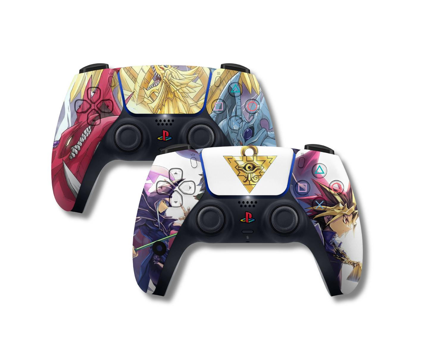 Anime Town Creations PS5 Controller Bundle Yugioh 2 Pack Skins - Anime Yu-Gi-Oh PS5 Controller Bundle Skin