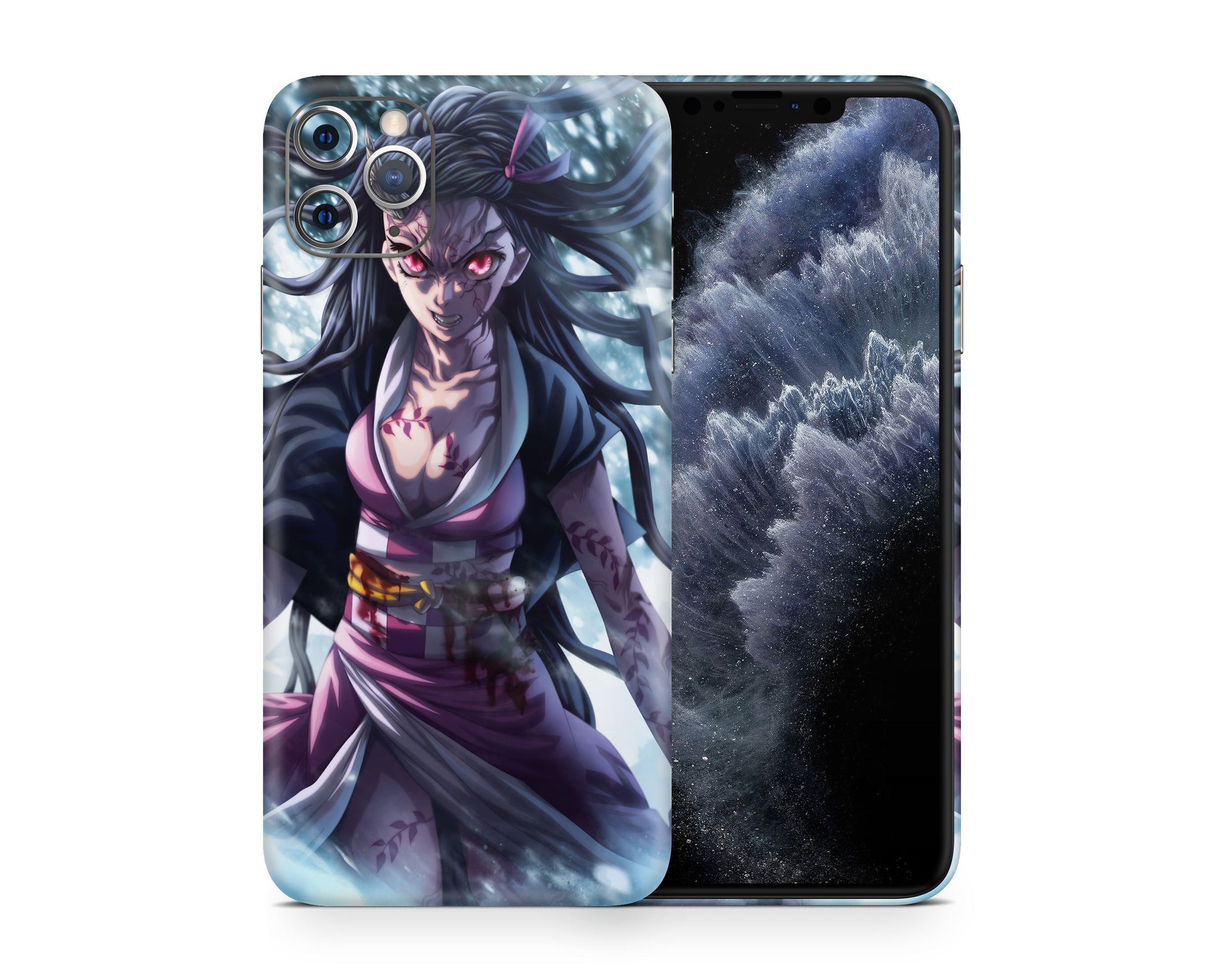 Demon Slayer Nezuko Demon Art iPhone iPhone Skin – Anime Town Creations