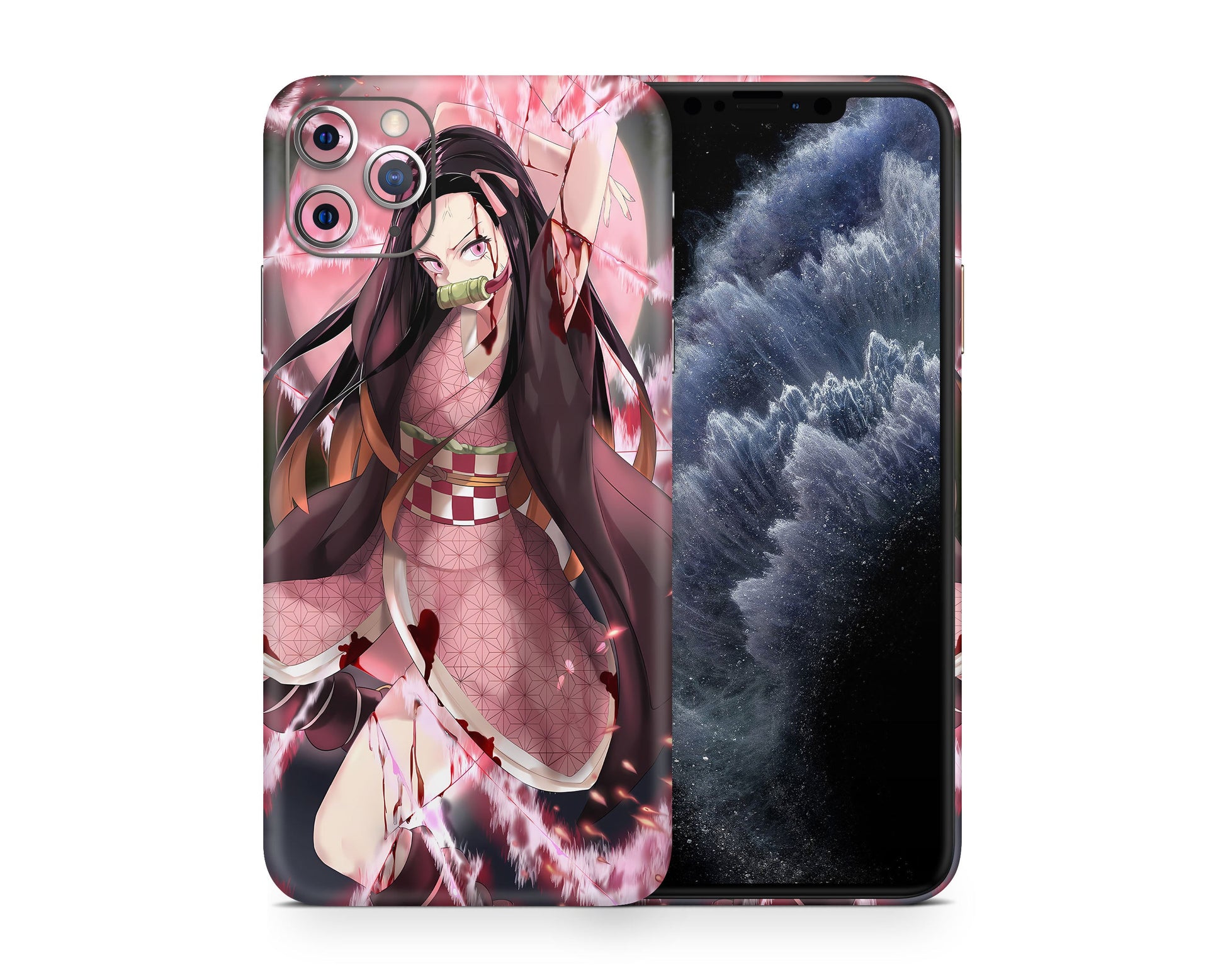 Demon Slayer Nezuko Hype iPhone iPhone Skin – Anime Town Creations