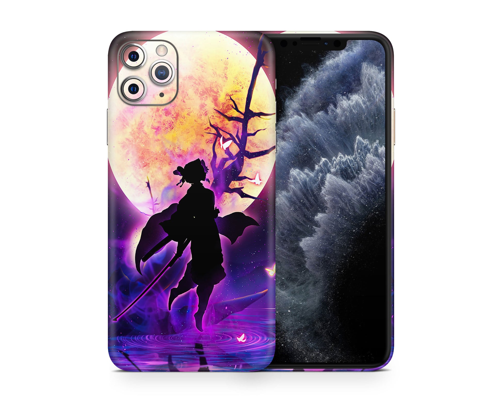 Anime Town Creations iPhone Demon Slayer Shionbu Kocho Moonlight iPhone 15 Pro Max Skins - Anime Demon Slayer iPhone Skin