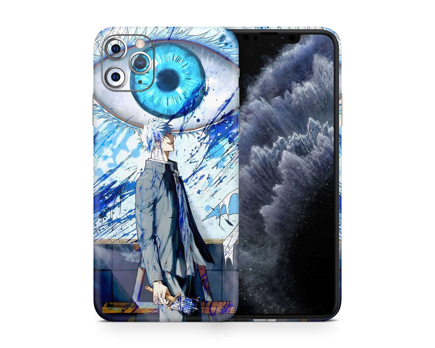 Anime Town Creations iPhone Jujutsu Kaisen Satoru Gojo Limitless Painting iPhone 15 Pro Max Skins - Anime Jujutsu Kaisen iPhone Skin