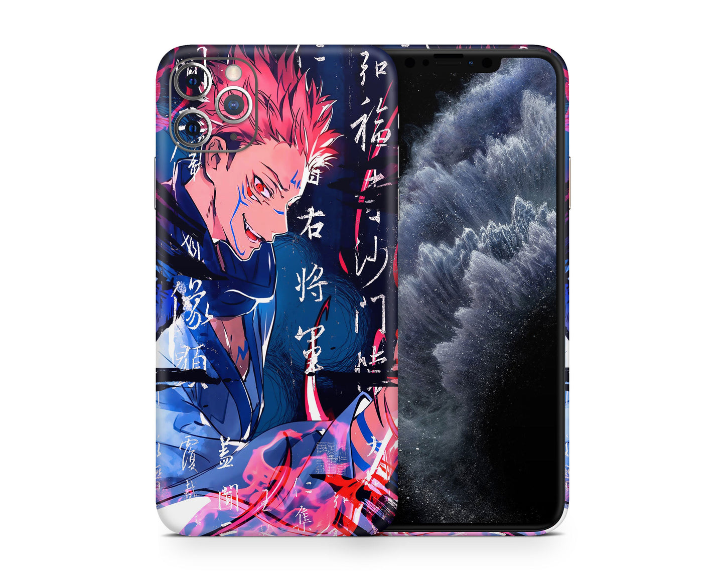 Anime Town Creations iPhone Jujutsu Kaisen Sukuna Artistic iPhone 15 Pro Max Skins - Anime Jujutsu Kaisen iPhone Skin