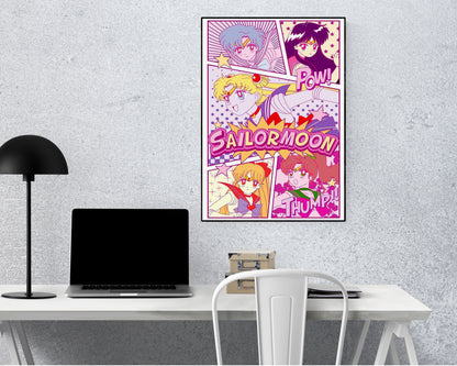 Sailor Moon Anime Wall Collage Poster Set