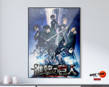 Anime Town Creations Poster Attack on Titan The Final Season 5" x 7" Home Goods - Anime Attack on Titan Poster
