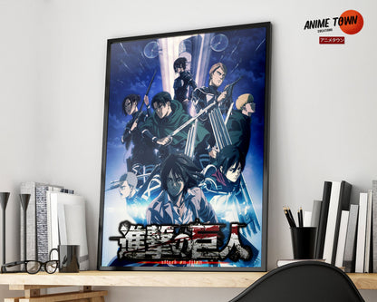 Anime Town Creations Poster Attack on Titan The Final Season 11" x 17" Home Goods - Anime Attack on Titan Poster