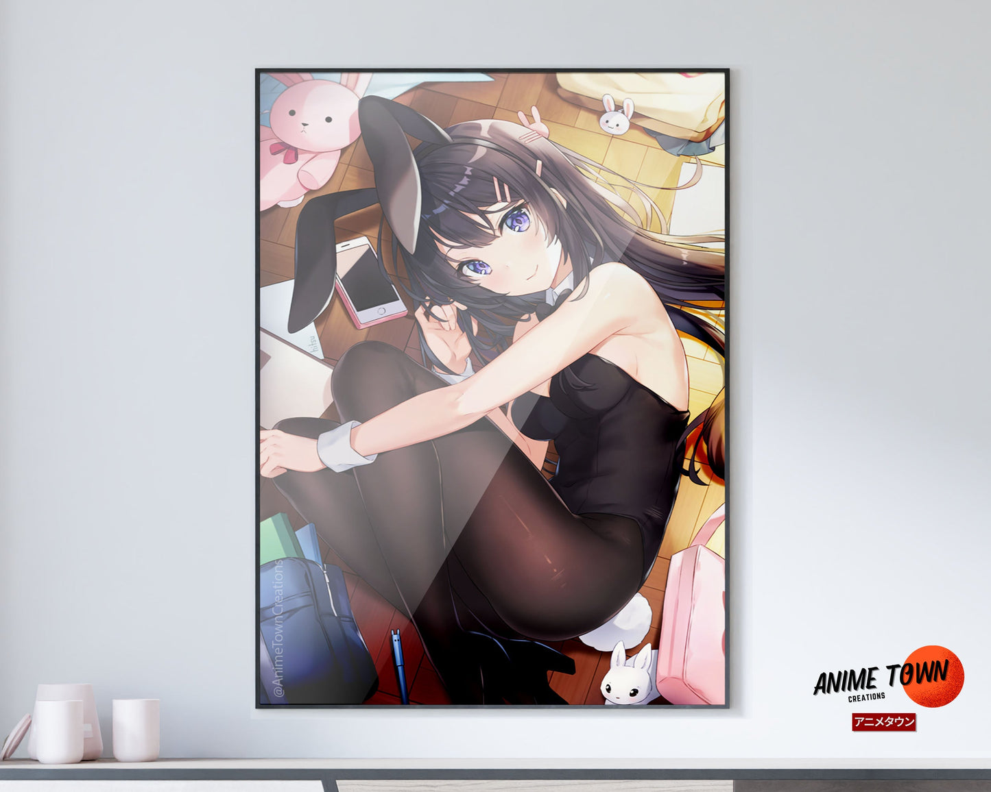 Anime Town Creations Poster Bunny Girl Senpai Mai Sakurajima 11" x 17" Home Goods - Anime Rascal Does Not Dream of Bunny Girl Senpai Poster