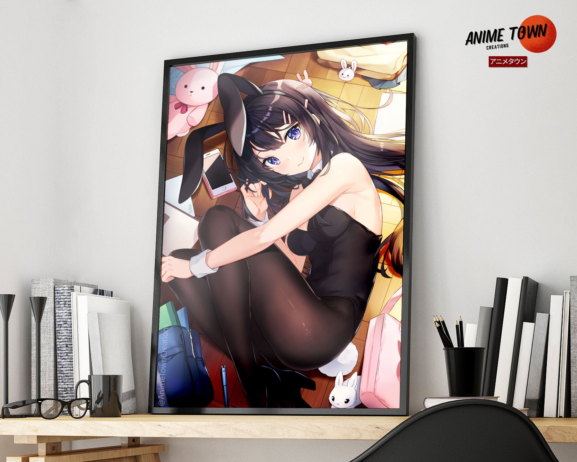 Anime Town Creations Poster Bunny Girl Senpai Mai Sakurajima 5" x 7" Home Goods - Anime Rascal Does Not Dream of Bunny Girl Senpai Poster