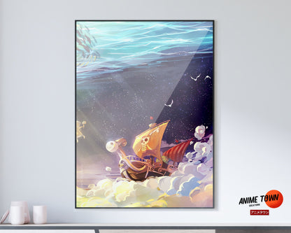 Anime Town Creations Poster One Piece Going Merry 11" x 17" Home Goods - Anime One Piece Poster