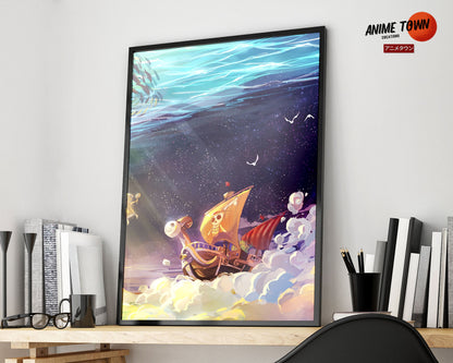 Anime Town Creations Poster One Piece Going Merry 5" x 7" Home Goods - Anime One Piece Poster