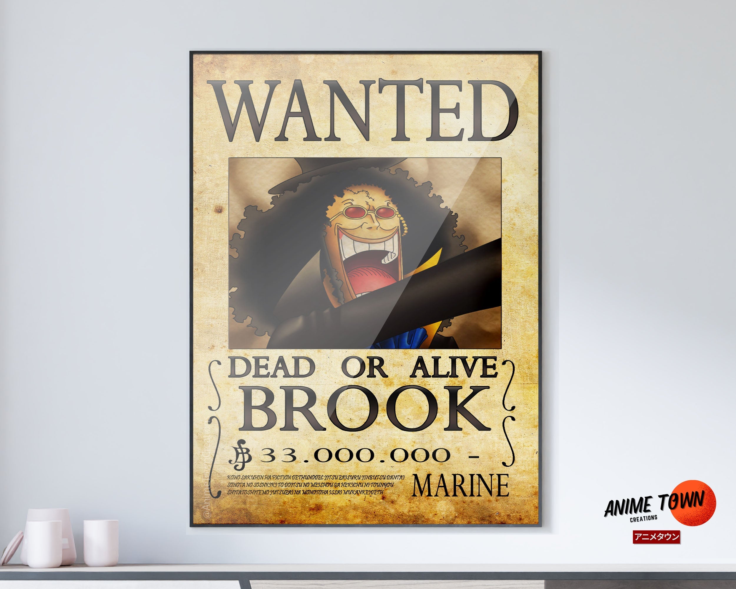 One Piece Wanted Poster Brook