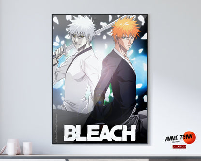 Anime Town Creations Poster Bleach Ichigo vs Zangetsu 11" x 17" Home Goods - Anime Bleach Poster