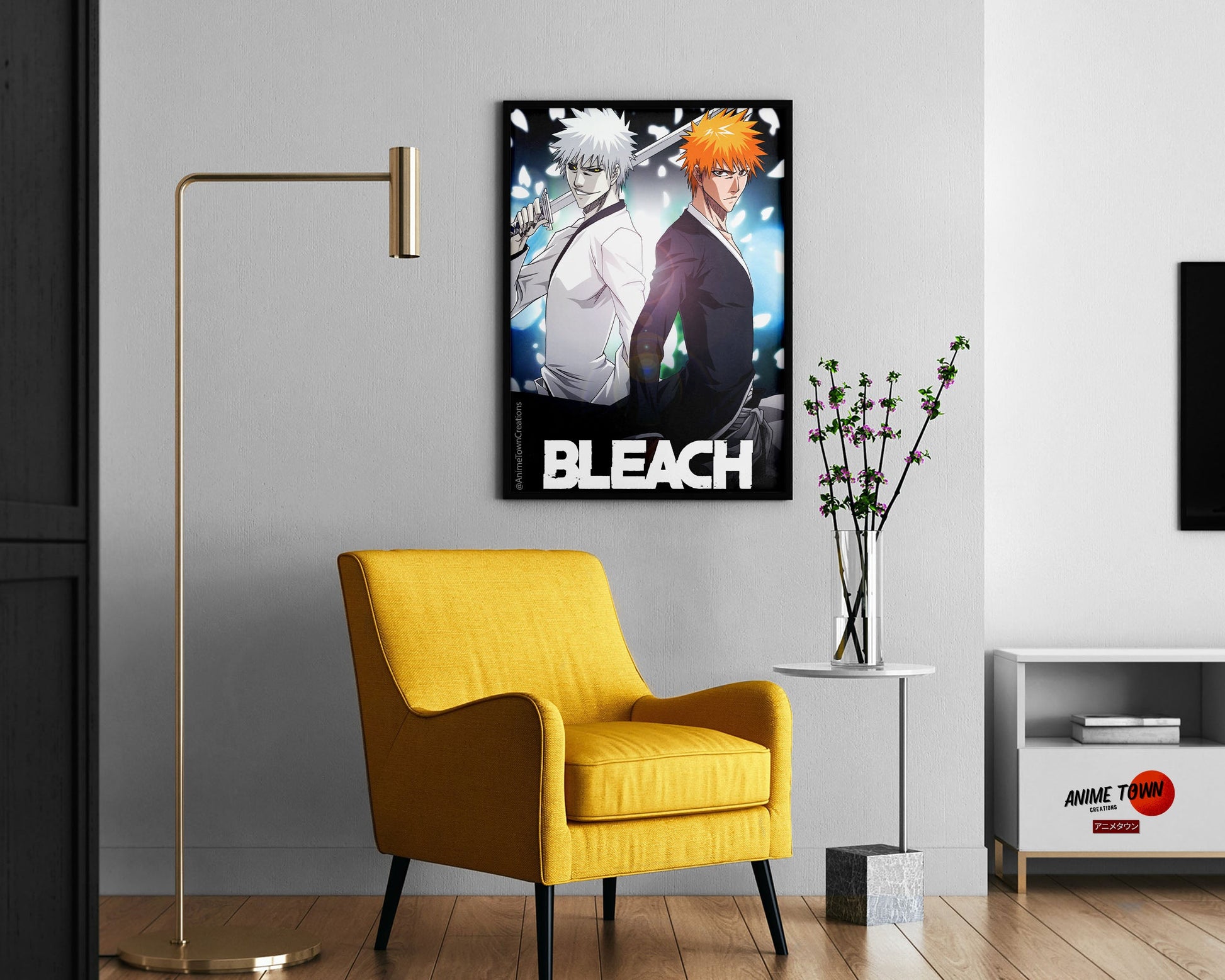 Anime Town Creations Poster Bleach Ichigo vs Zangetsu 11" x 17" Home Goods - Anime Bleach Poster