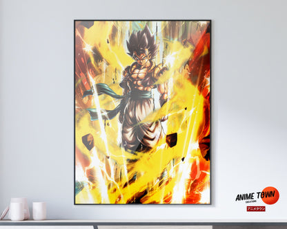 Anime Town Creations Poster Dragon Ball Gogeta 11" x 17" Home Goods - Anime Dragon Ball Poster