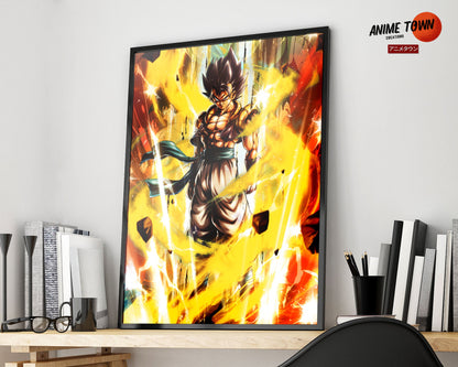 Anime Town Creations Poster Dragon Ball Gogeta 5" x 7" Home Goods - Anime Dragon Ball Poster