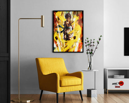 Anime Town Creations Poster Dragon Ball Gogeta 11" x 17" Home Goods - Anime Dragon Ball Poster