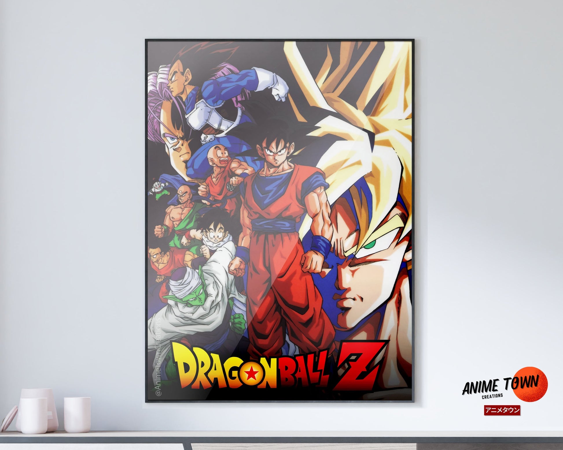 Goku 'Reflections' Original Art Poster - Dragon Ball Super DBZ Wall Art, NEW