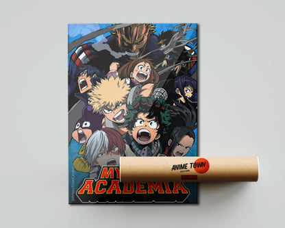 Anime Town Creations Poster My Hero Academia Blue 5" x 7" Home Goods - Anime My Hero Academia Poster