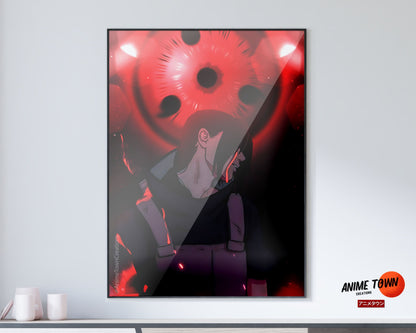 Anime Town Creations Poster Naruto Uchiha Itachi Anbu Sharingan 11" x 17" Home Goods - Anime Naruto Poster