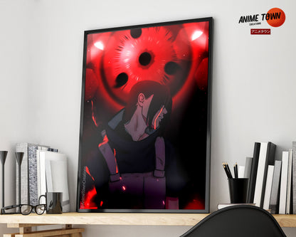 Anime Town Creations Poster Naruto Uchiha Itachi Anbu Sharingan 5" x 7" Home Goods - Anime Naruto Poster