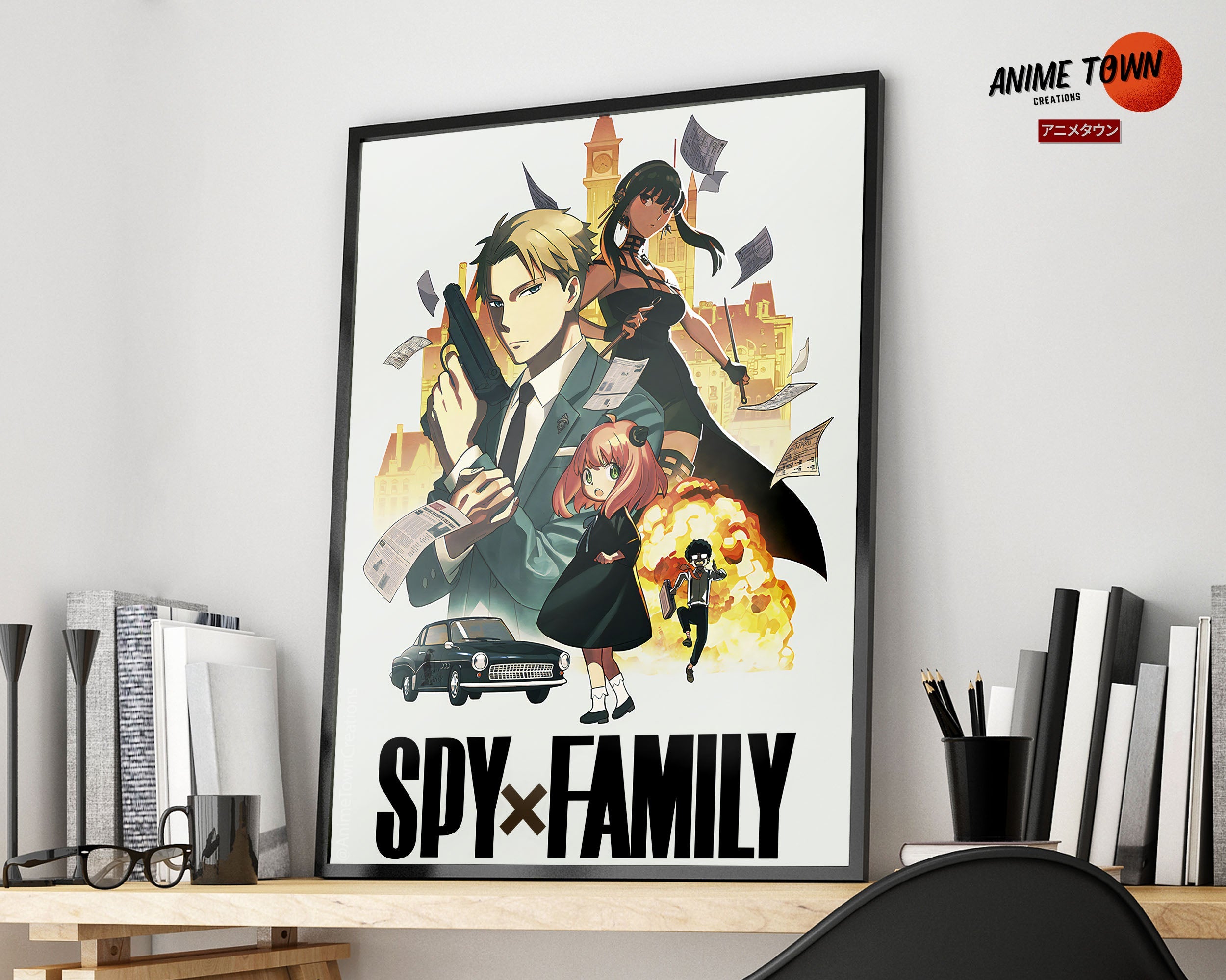 Spy x family factory art print poster