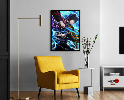 Anime Town Creations Poster Demon Slayer Giyu Tomioka 11" x 17" Home Goods - Anime Demon Slayer Poster