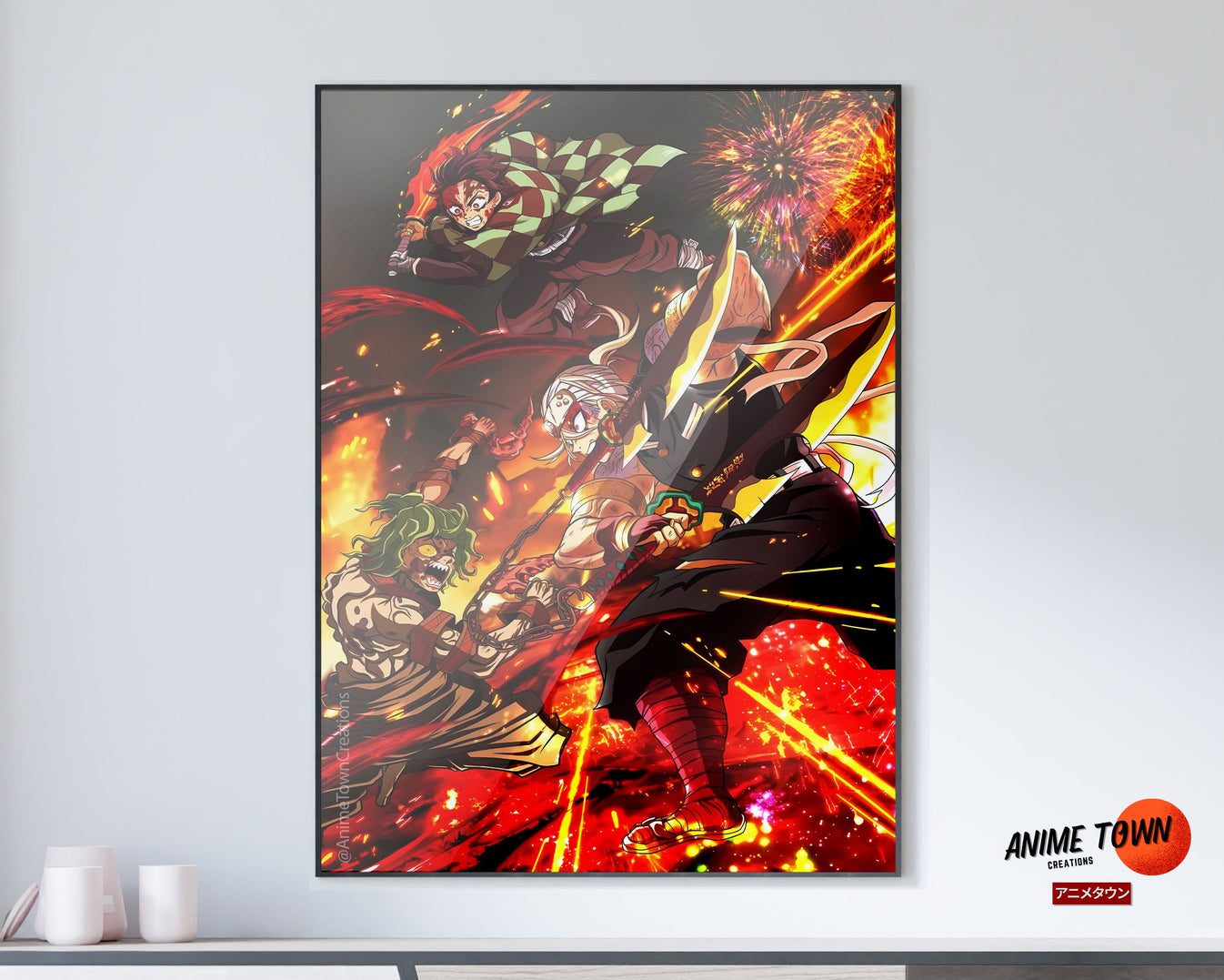 Demon Slayer Daki Tajiro Tengen Uzui Gyutaro Poster Anime Town Creations 9021