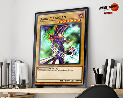 Anime Town Creations Poster Yugioh Dark Magician 1st Edition Card 5" x 7" Home Goods - Anime Yu-Gi-Oh Poster