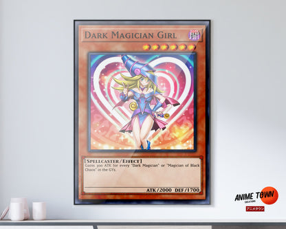 Anime Town Creations Poster Yugioh Girl Dark Magician Card 11" x 17" Home Goods - Anime Yu-Gi-Oh Poster