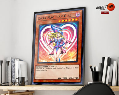 Anime Town Creations Poster Yugioh Girl Dark Magician Card 5" x 7" Home Goods - Anime Yu-Gi-Oh Poster