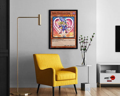 Anime Town Creations Poster Yugioh Girl Dark Magician Card 11" x 17" Home Goods - Anime Yu-Gi-Oh Poster