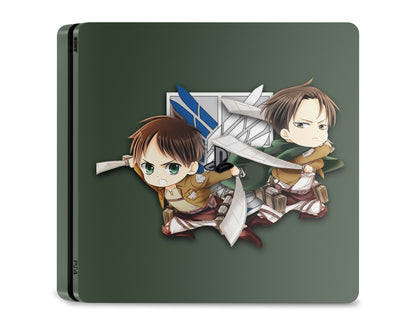 PlayStation PS4 Attack on Titan Chibi Survey Corps PS4 Skins - Anime Attack on Titan Skin