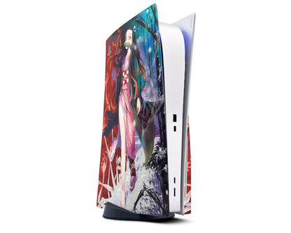 PlayStation PS5 Demon Slayer Nezuko PS5 Skins - Anime Demon Slayer Skin