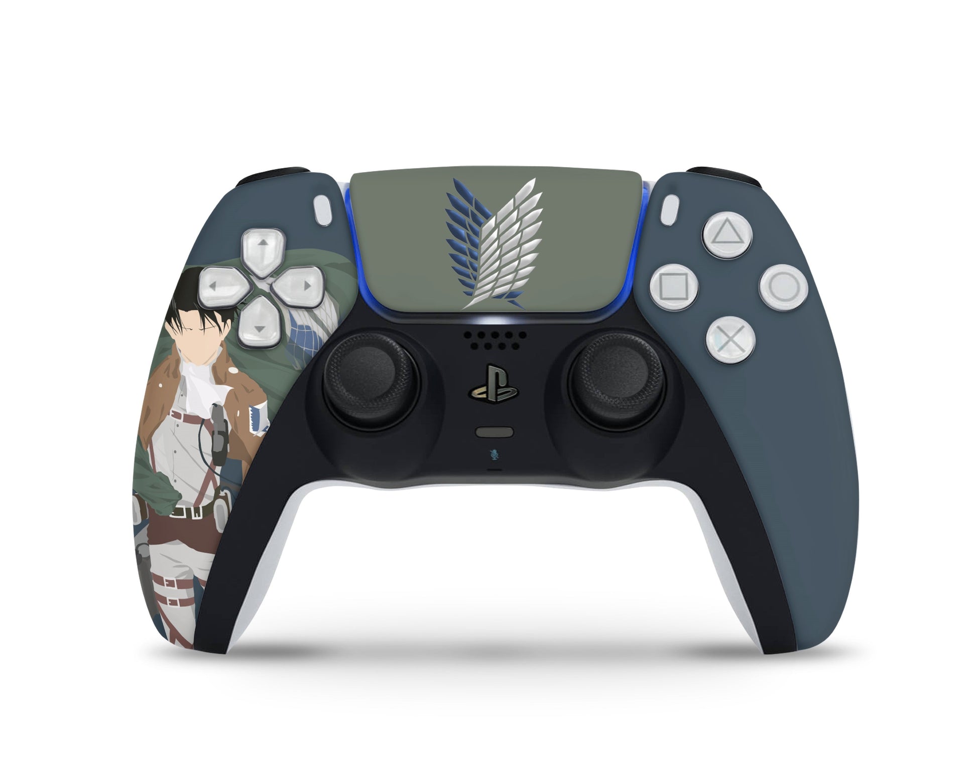 Anime Town Creations PS5 Attack on Titan Levi Ackerman Minimalistic PS5 Skins - Anime Attack on Titan PS5 Skin