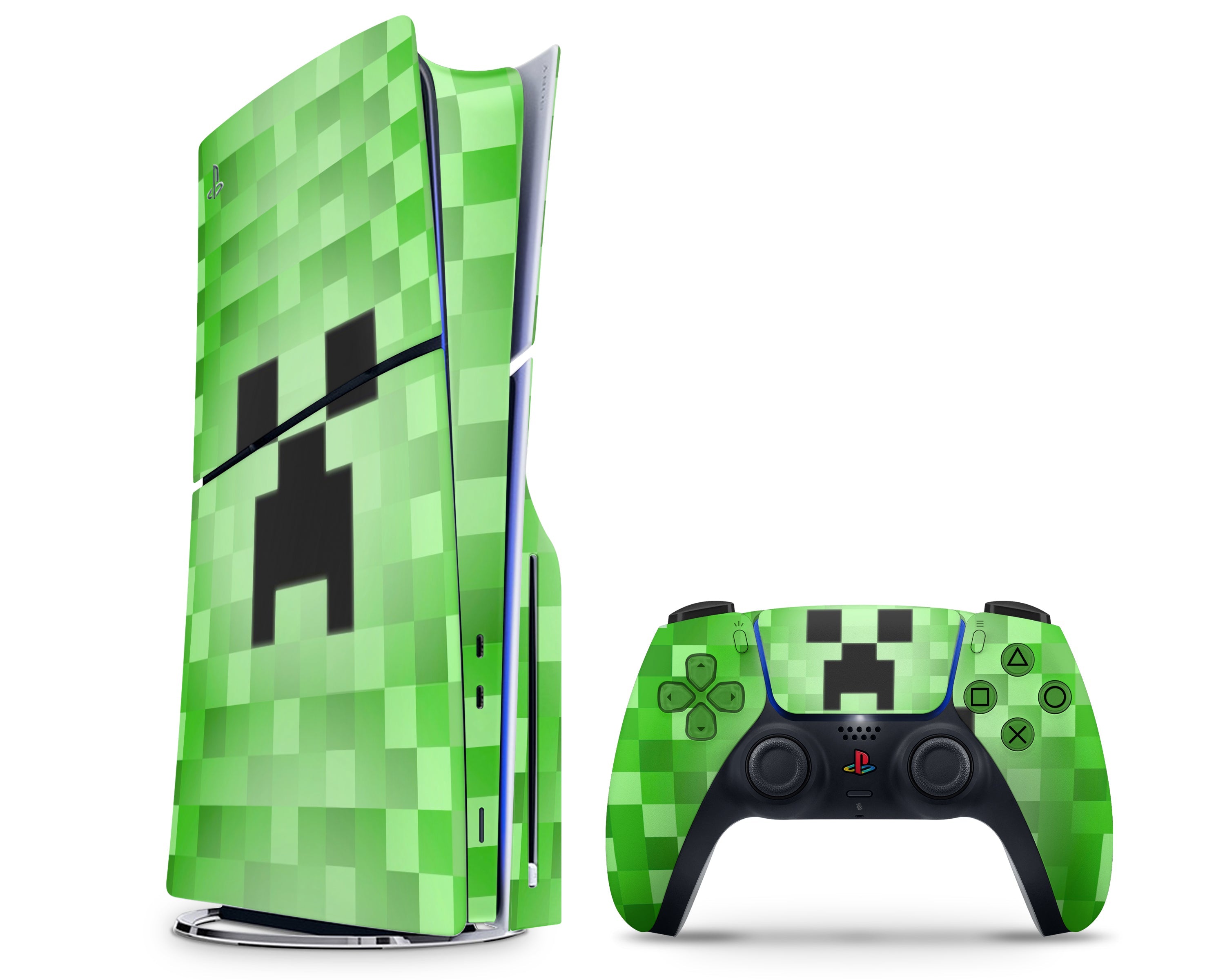 Minecraft Creeper Face Ps5 Slim Ps5 Slim Skin Anime Town Creations 7413