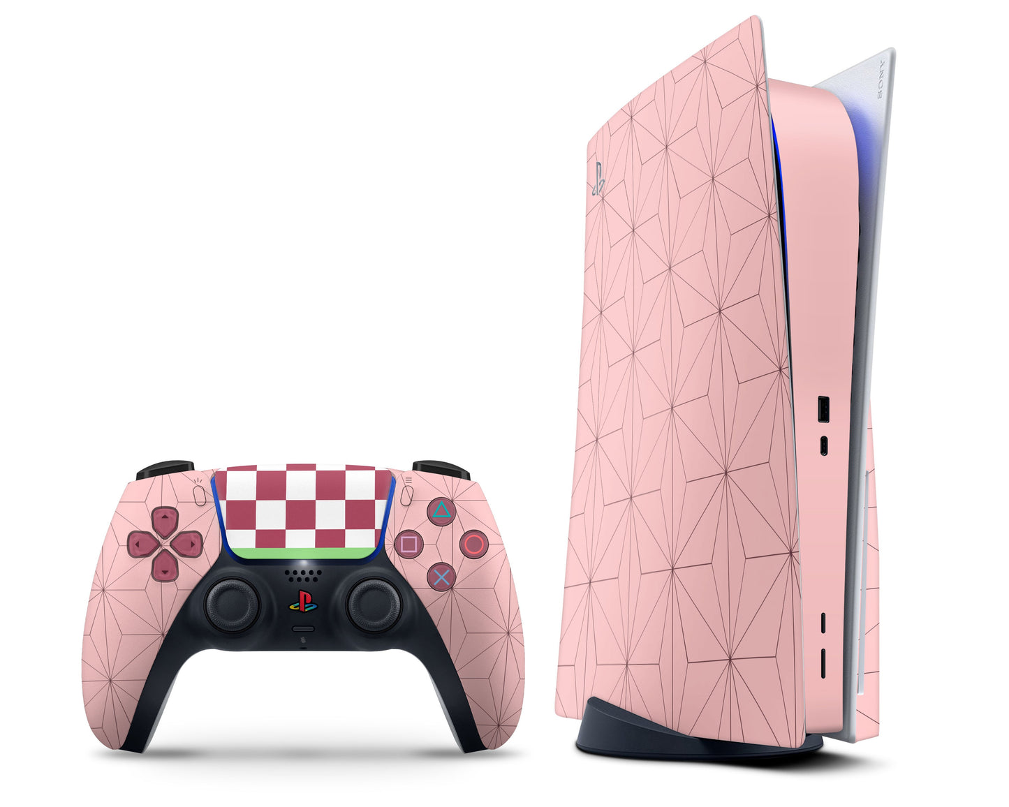 Anime Town Creations PS5 Demon Slayer Nezuko Kamado Pattern PS5 Skins - Anime Demon Slayer Skin