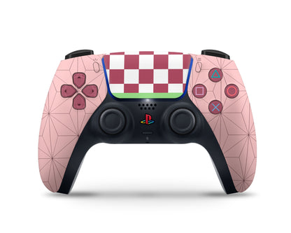 Anime Town Creations PS5 Demon Slayer Nezuko Kamado Pattern PS5 Skins - Anime Demon Slayer Skin